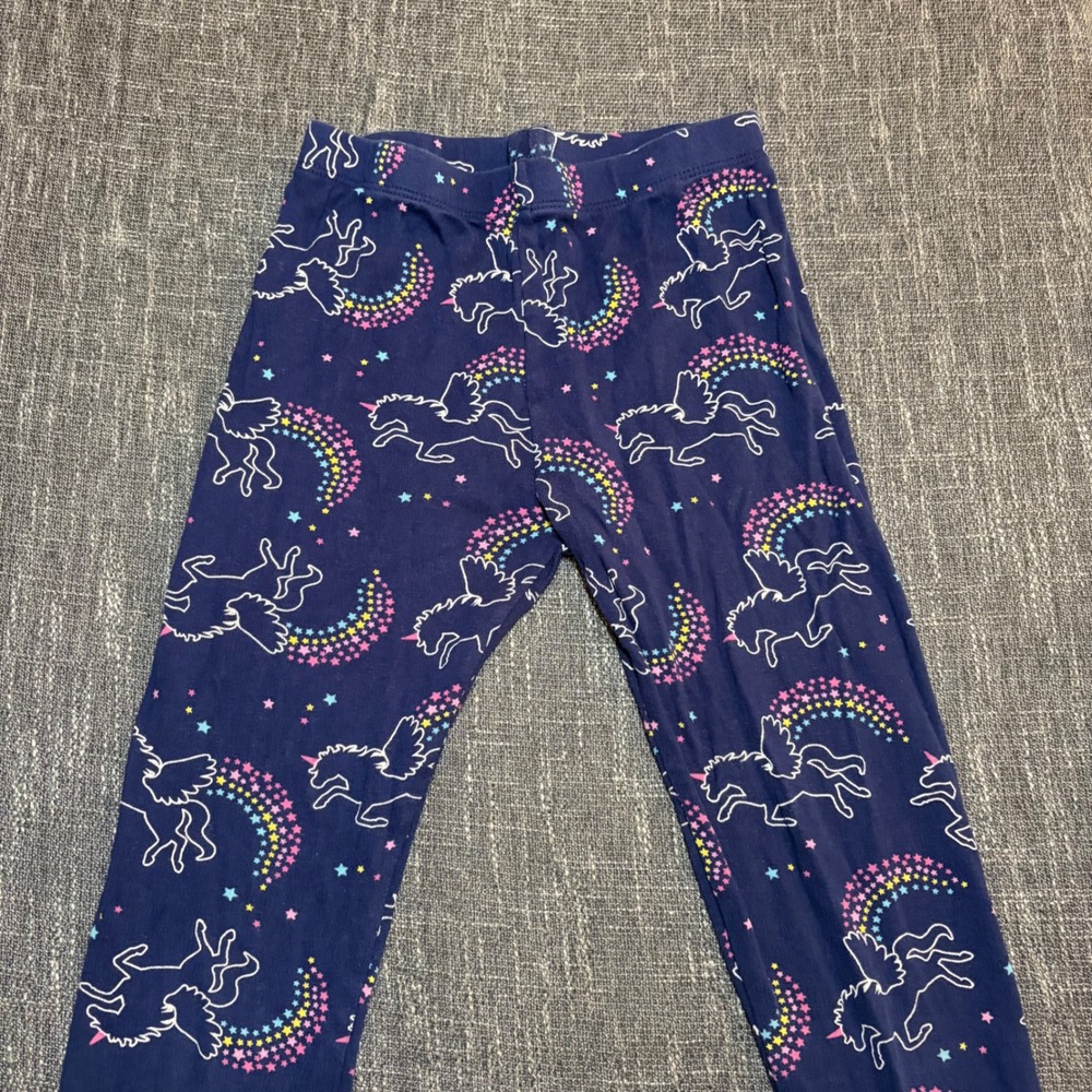 Member's Mark Navy Blue Unicorn Rainbow Stretchy Pajama Pants (Girls 8)